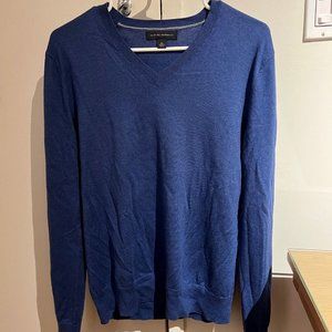 Banana Republic Mens Long Sleeve VNeck Sweater:Medium:Blue